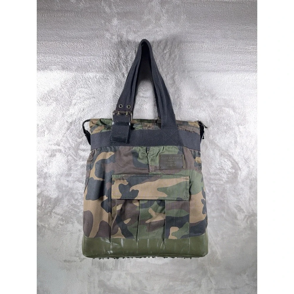 Vintage Dolce & Gabbana F/W 2004 Runway Camo Tote Bag Archive Military Rare